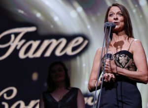Hall of Fame winner Cathy O'Connor at the ACRA Awards 2016