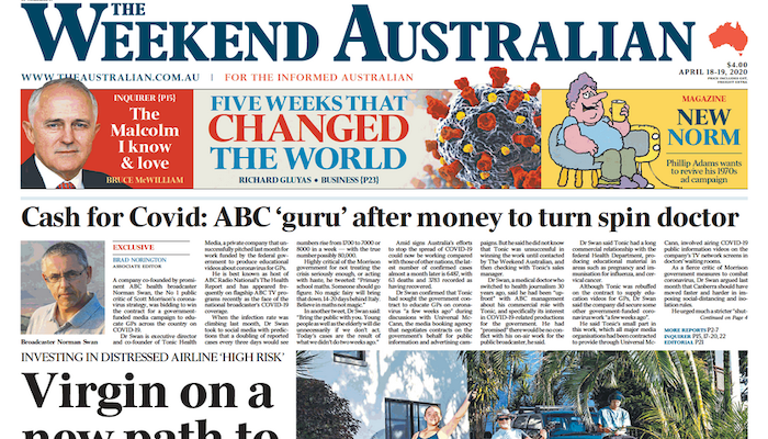 ABC backs Swan's integrity in response COVID19 related article in The Australian - RadioInfo Australia
