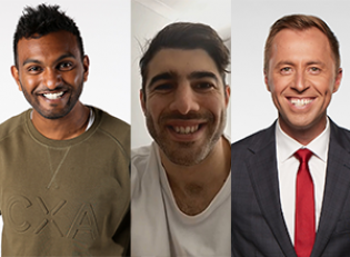 Nazeem Hussain, Christian Petracca, Clint Stanaway, KIIS 101.1