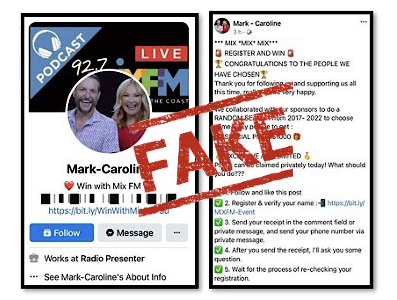 Warning: Facebook scams targeting radio station listeners - RadioInfo  Australia