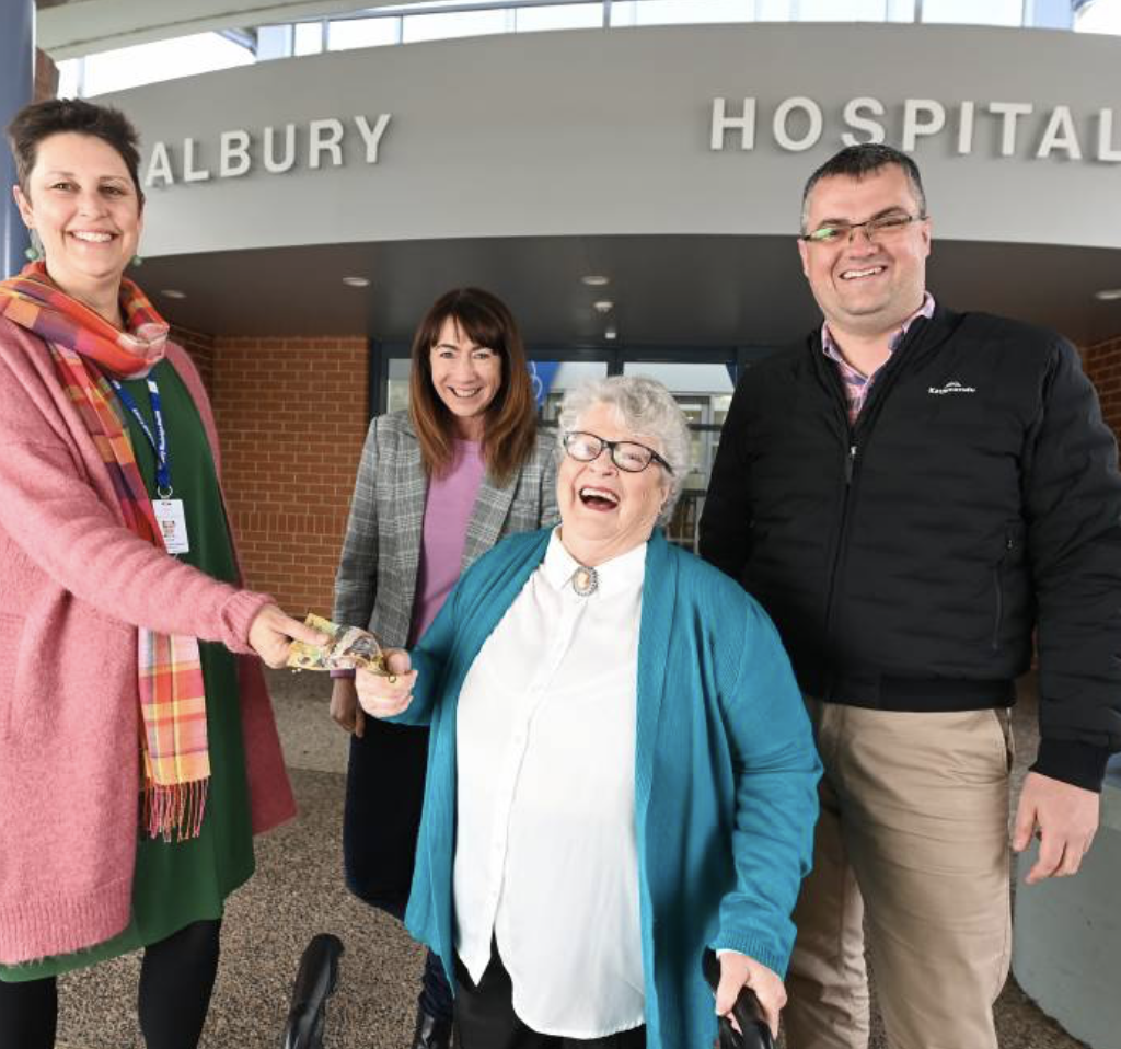 After winning radio 2AY's quiz in an unusual way, a 78 yearold Border resident helped Albury