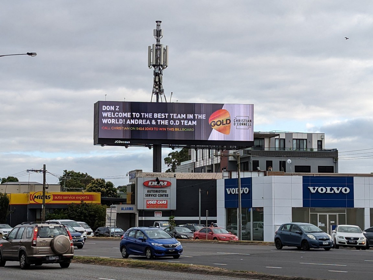 Christian O’Connell's WIN A BILLBOARD goes live in Melbourne ...