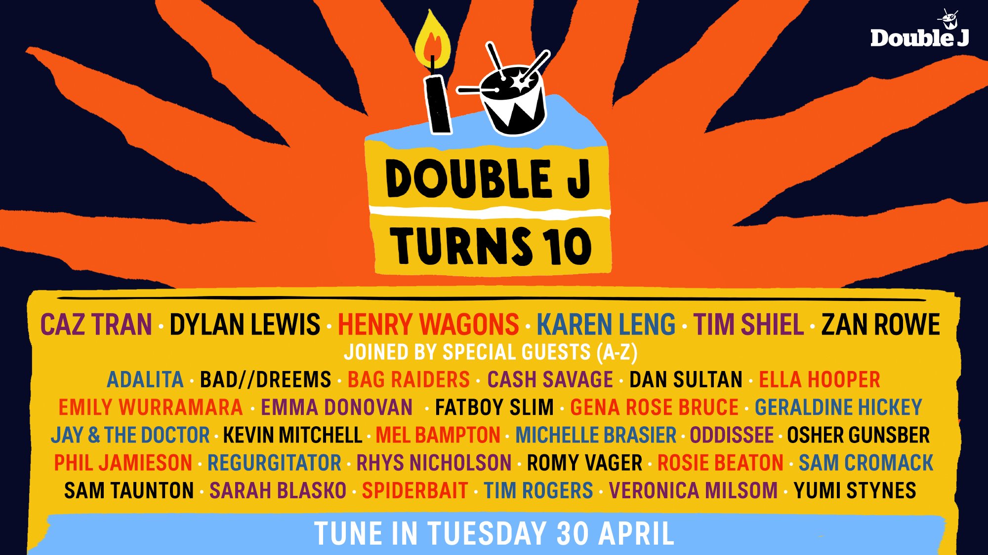 Double J to celebrate 10th birthday with all day party line-up - RadioInfo  Australia